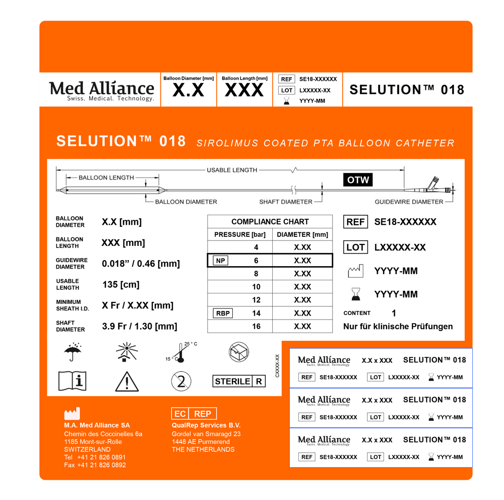MedAlliance Catheter Label
